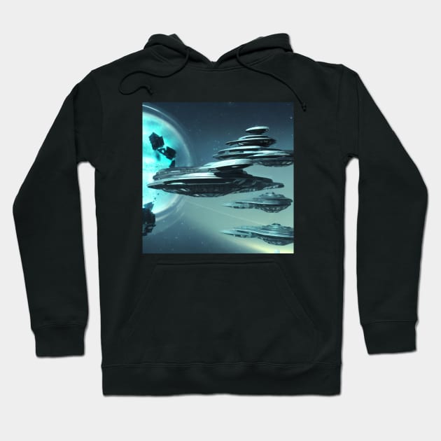 Star ship 1 Hoodie by RRSA Designs